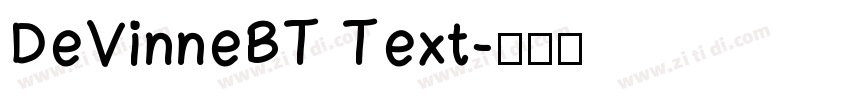 DeVinneBT Text字体转换